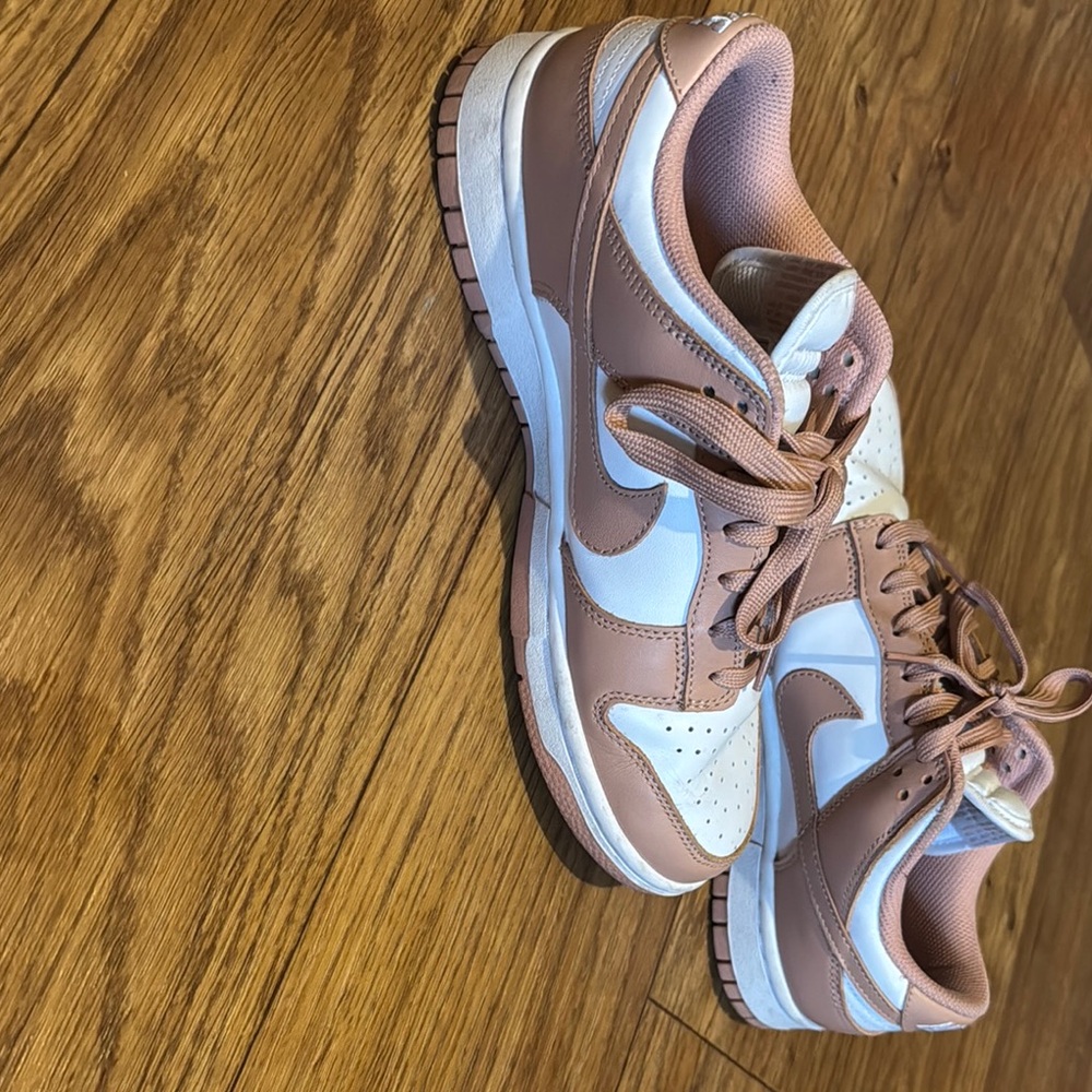 Nike White and Tan Sneakers